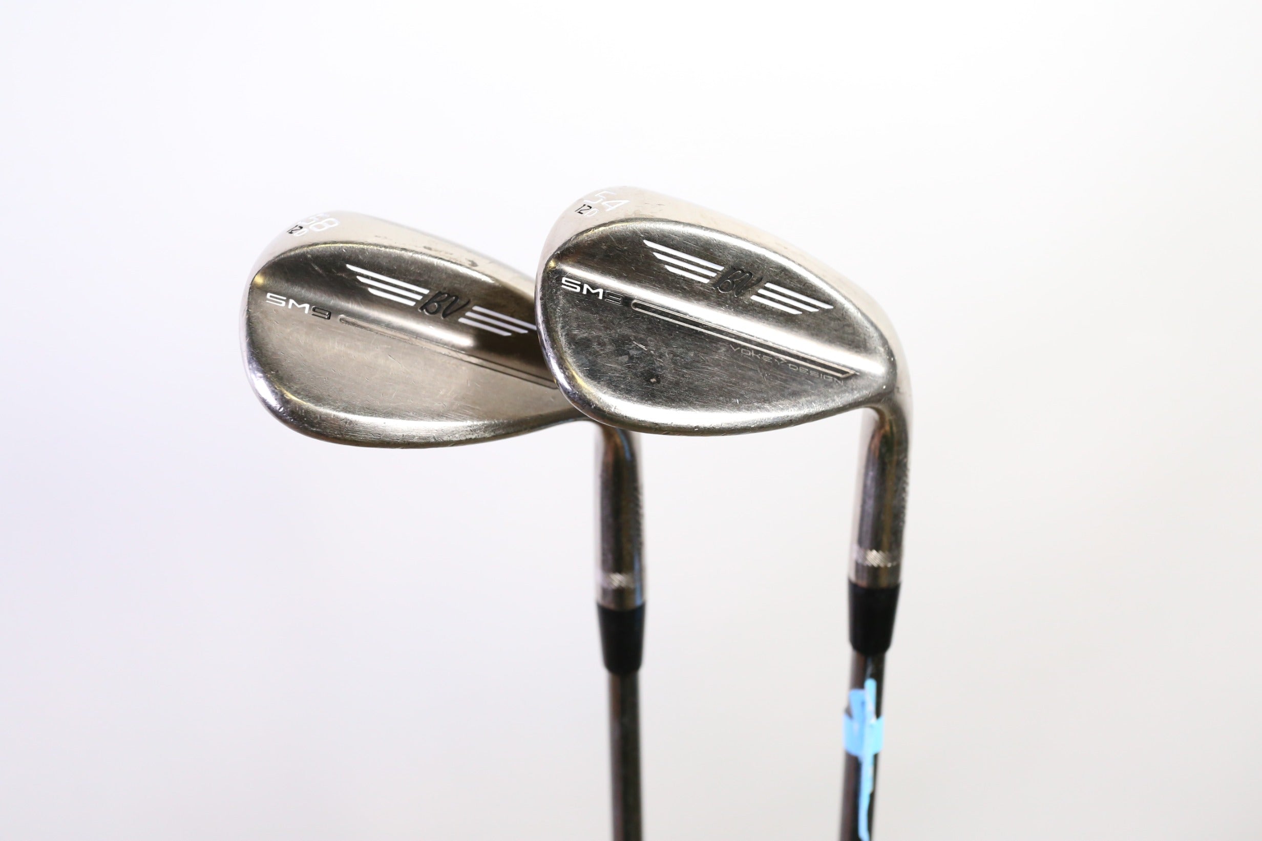 Used Titleist Vokey SM9 Brushed Steel Right-Handed Wedge Set 