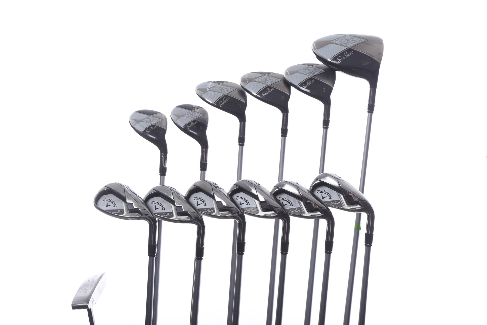 Used Callaway Solaire 13-Piece Coral Complete Set - Right-Handed - 1W, 3W, 5W, 7W, 5-6H, 7-SW, Putter - Ladies Flex-Next Round