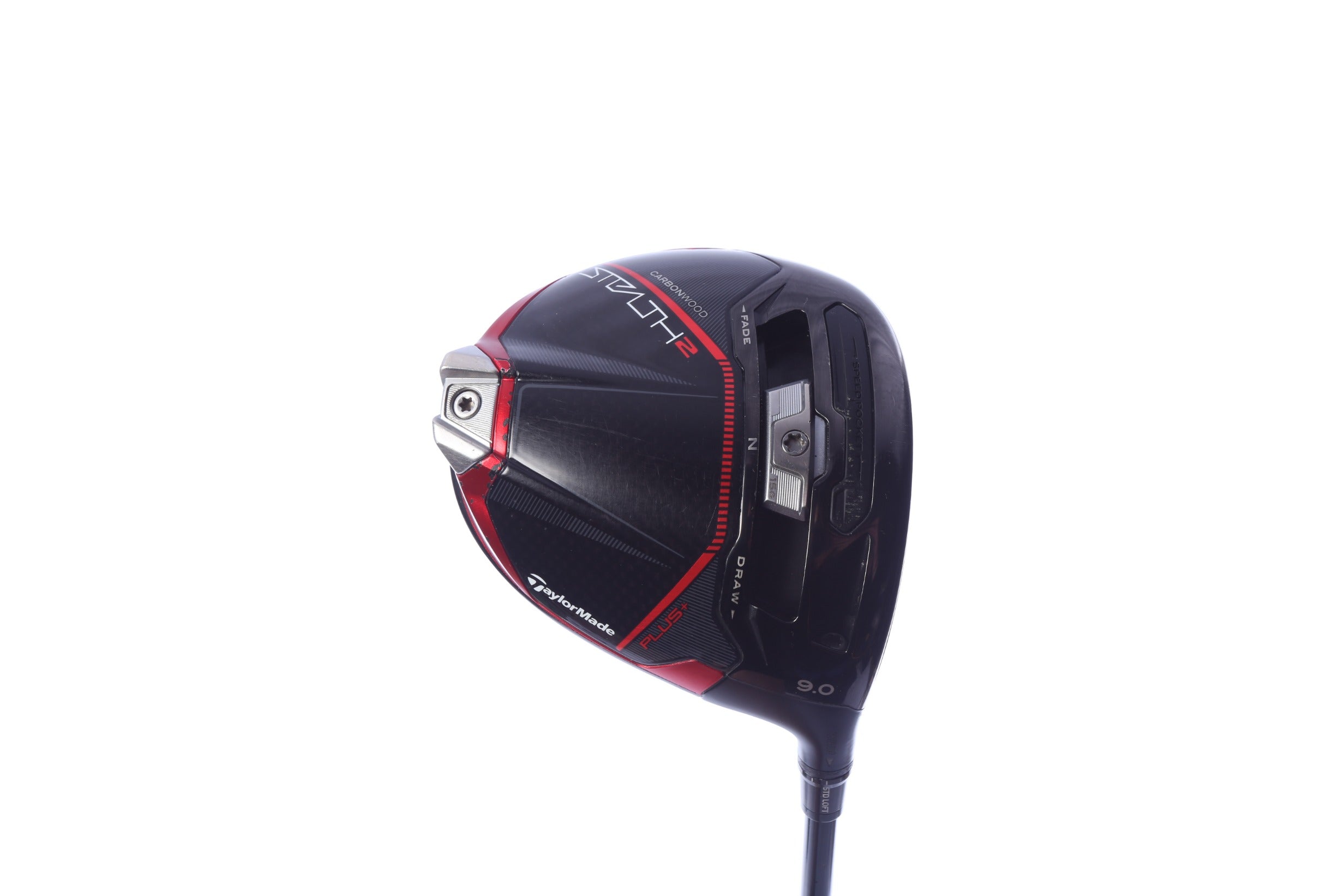 Used TaylorMade STEALTH 2 PLUS Driver - 9 Degrees - Stiff Flex Mitsubishi Kai'li Red - Right-Handed
