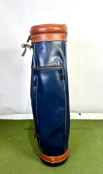 Hot-Z Cart Golf Bag - 6 Dividers 5 Pockets - No Raincover - Blue and Tan-Next Round