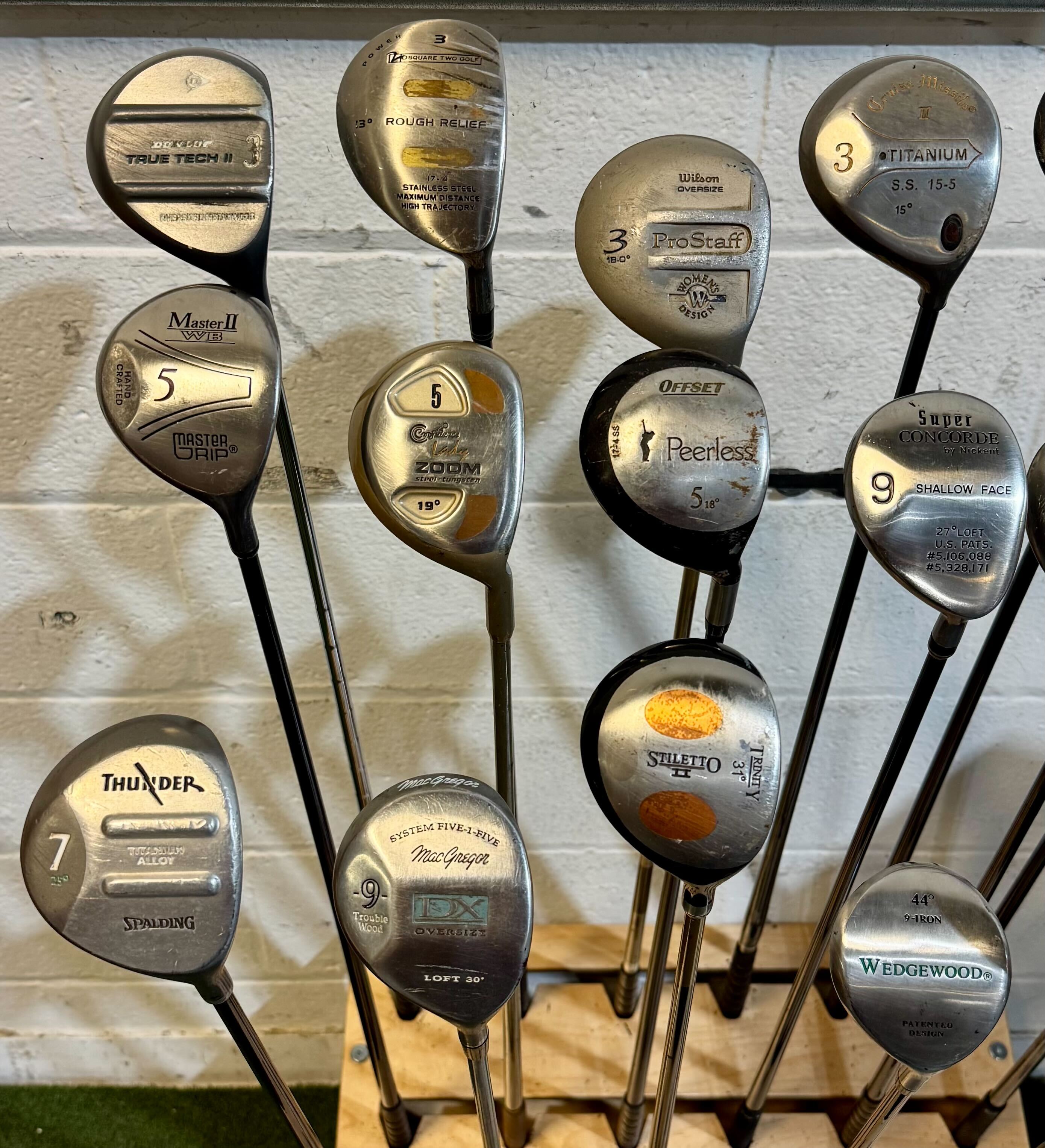 Wholesale Lot of 40 Golf Clubs - Assorted Fairway Woods-Next Round