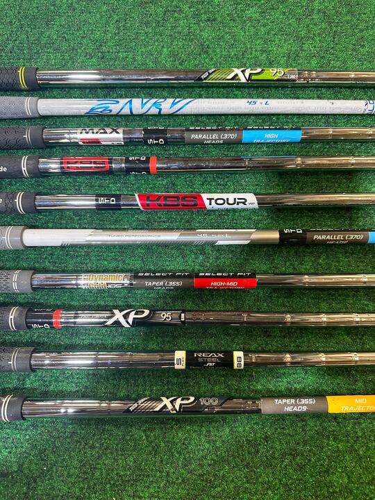 Wholesale Lot of 10 Various Fitting Club Shafts with TaylorMade Adaptors-Next Round
