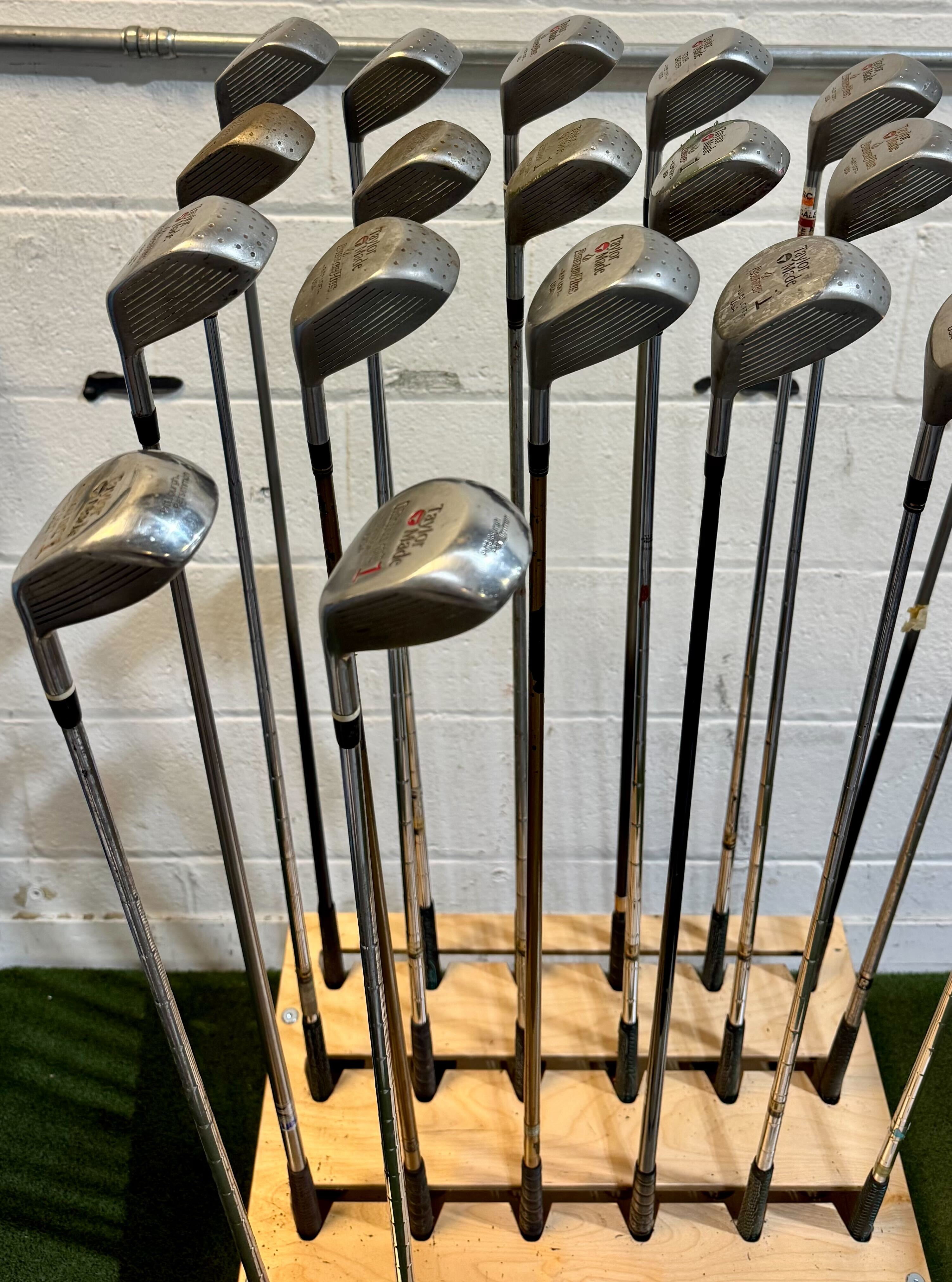 Wholesale Lot of 40 Golf Clubs - TaylorMade Drivers - Vintage Metalwoods-Next Round