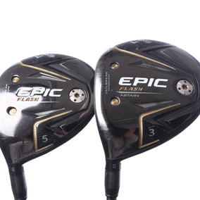 Used Callaway Epic Flash Star Wood Set - Left-Handed - 3W, 5W - Ladies Flex-Next Round