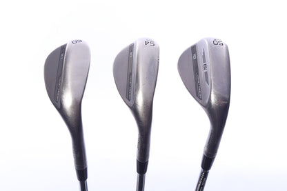 Used Titleist Vokey SM10 Nickel Wedge Set - Right-Handed - 50*, 54*, 60* - Stiff Flex