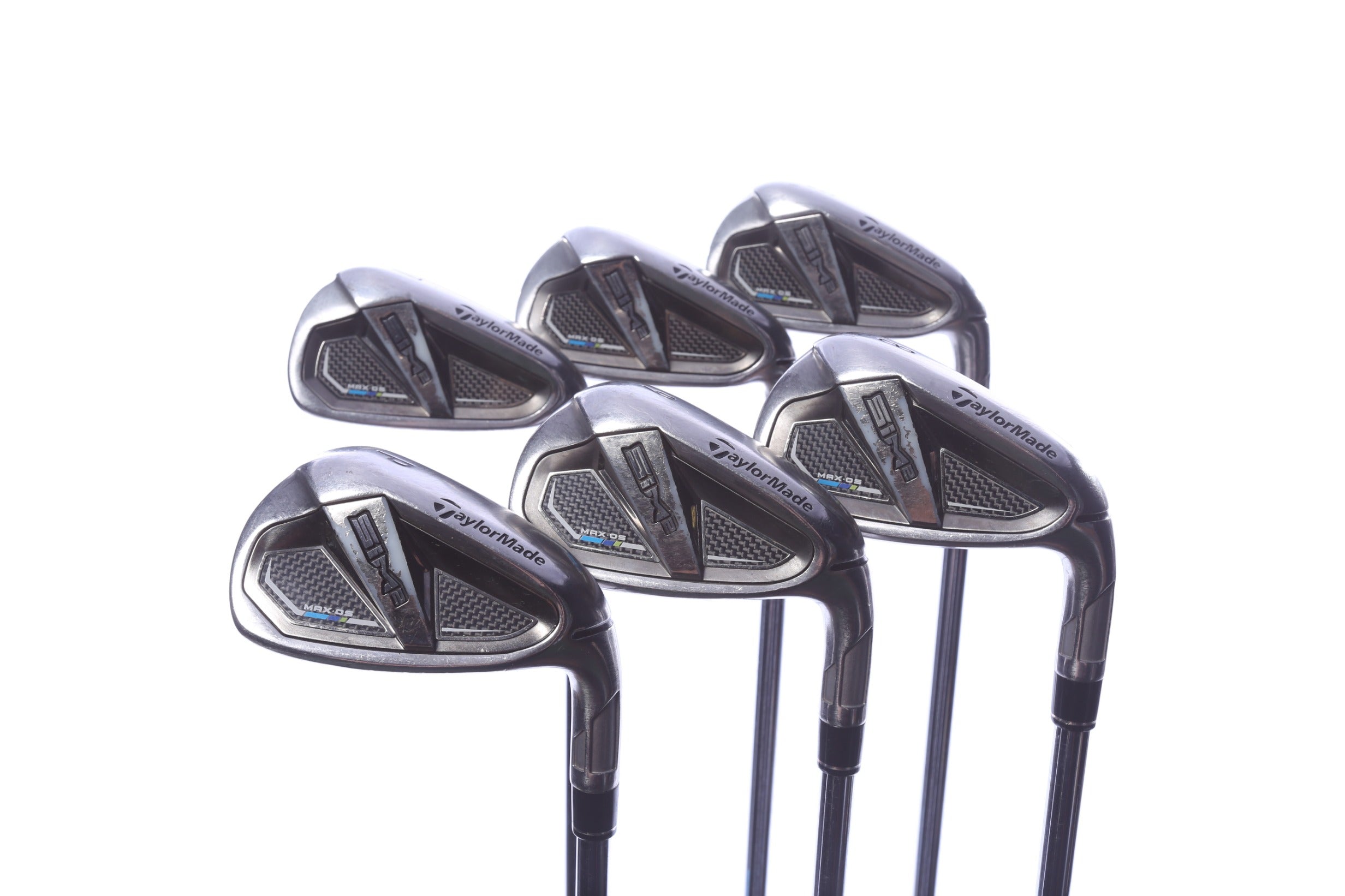 Used TaylorMade SIM2 MAX OS Iron Set - Right-Handed - 5-PW - Stiff Flex