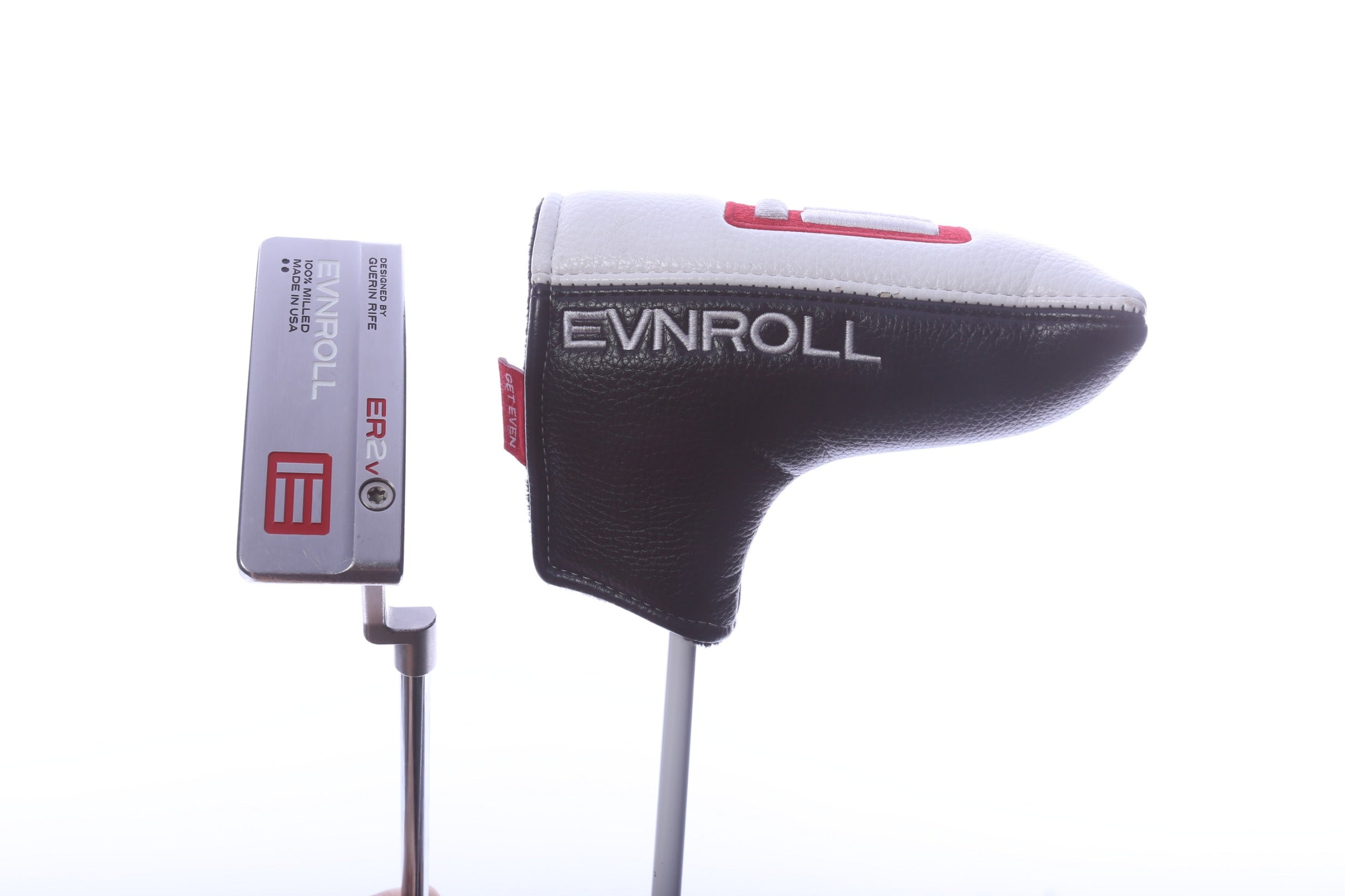 Used Evnroll ER2v3 Long Plumber MidBlade White TourTac Putter - Right-Handed - 34 in - Blade
