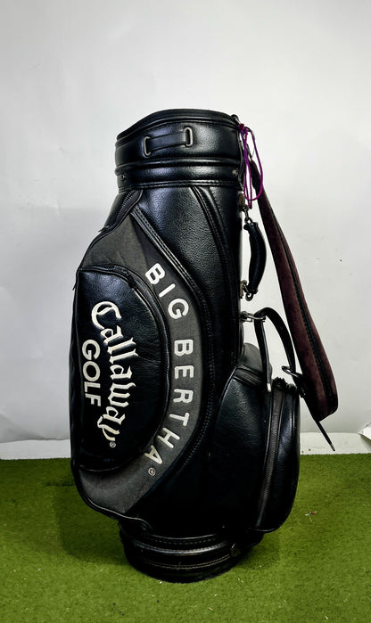 Big Bertha Callaway Staff Bag - 6 Dividers 6 Pockets- Black and White-Next Round