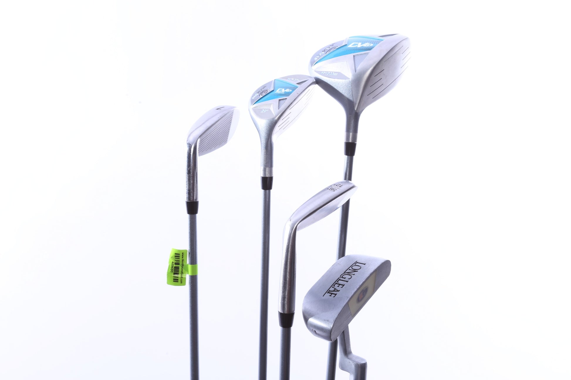 Used Us Kids Golf U/L 48 Grey/Teal Kids Set - Right-Handed - 1W, 4H, 7i, SW(56*), Putter - Youth Flex-Next Round