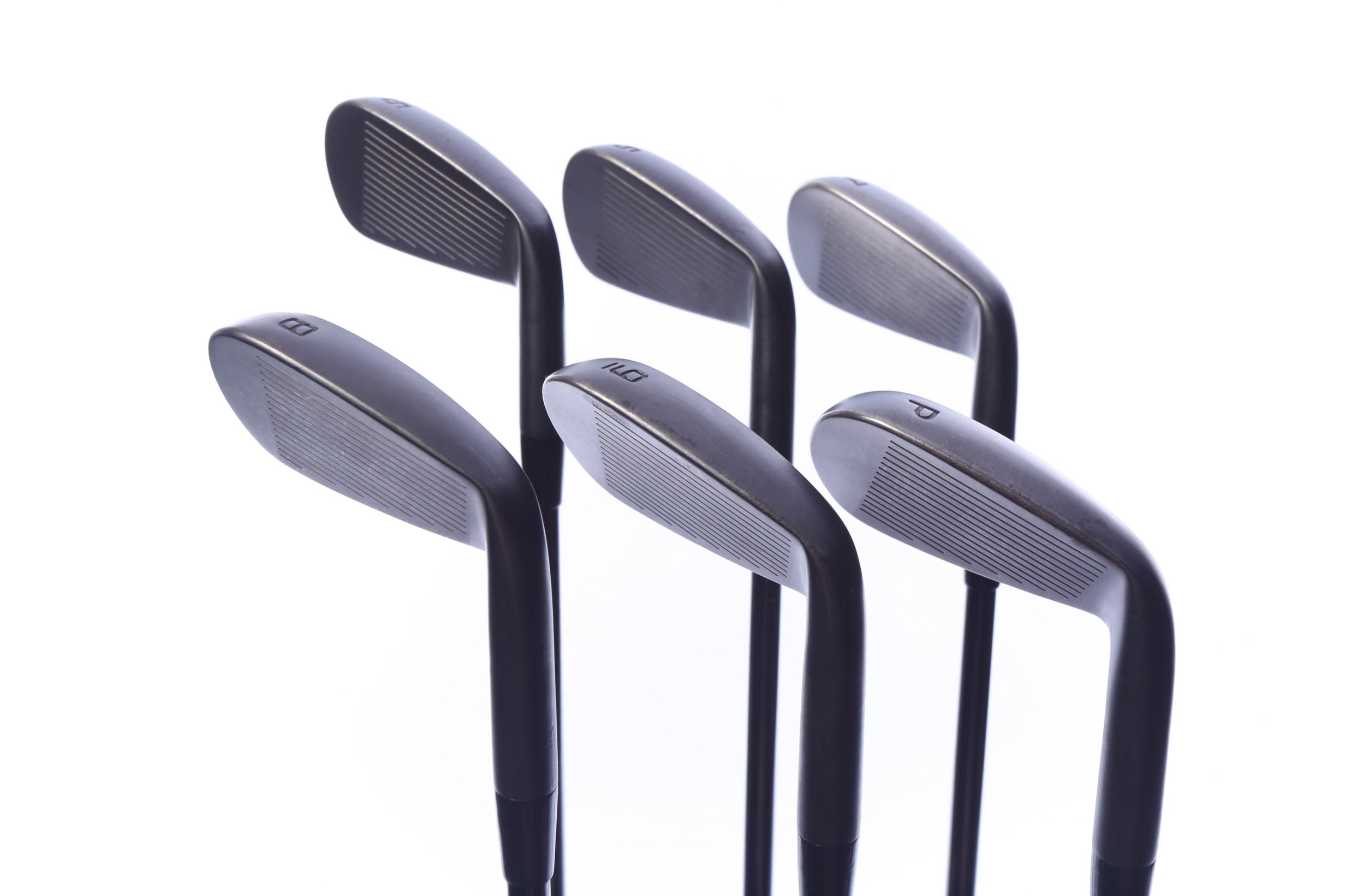 Used Cobra 2025 King Forged CB Black Iron Set - Left-Handed - 5-PW - Stiff Flex