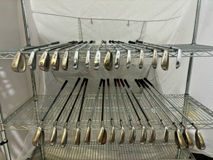 Wholesale Lot of 30 Golf Clubs -Mizuno and TaylorMade Irons and Wedges-Next Round