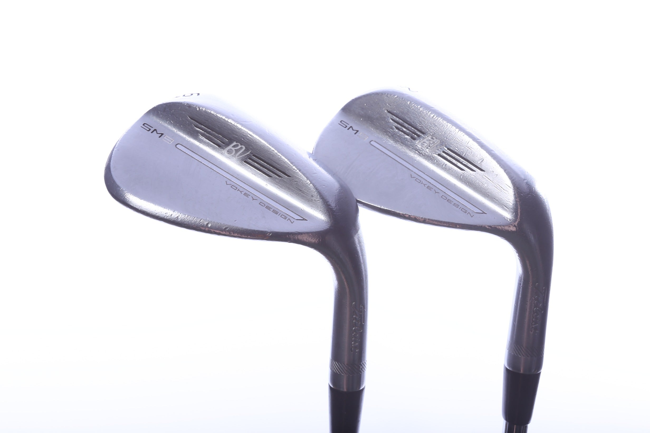 Used Titleist Vokey SM9 Tour Chrome Wedge Set - Right-Handed - 52*, 56* - Wedge Flex