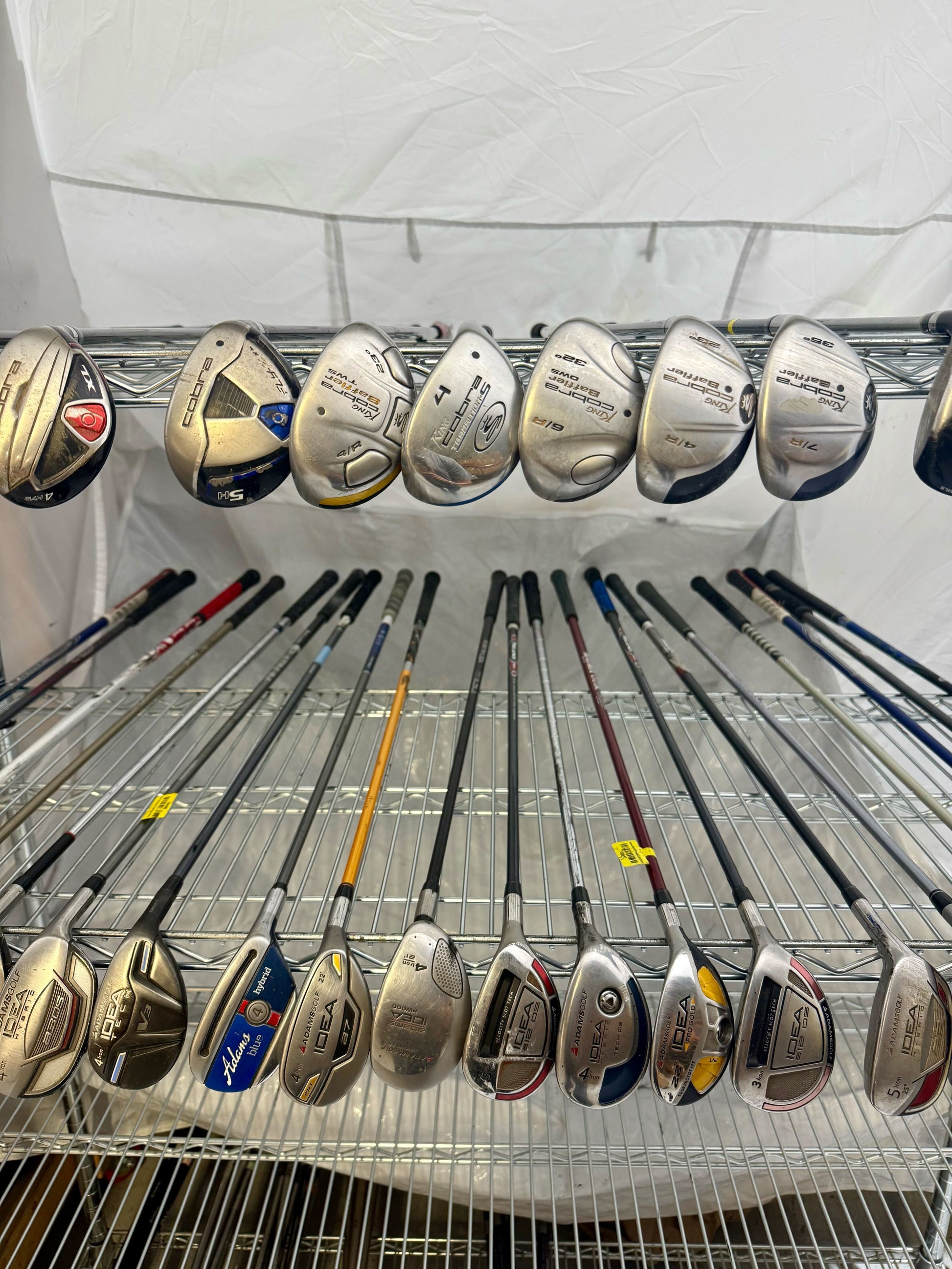 Wholesale Lot of 40 Golf Clubs - Cobra & Adams Hybrids-Next Round