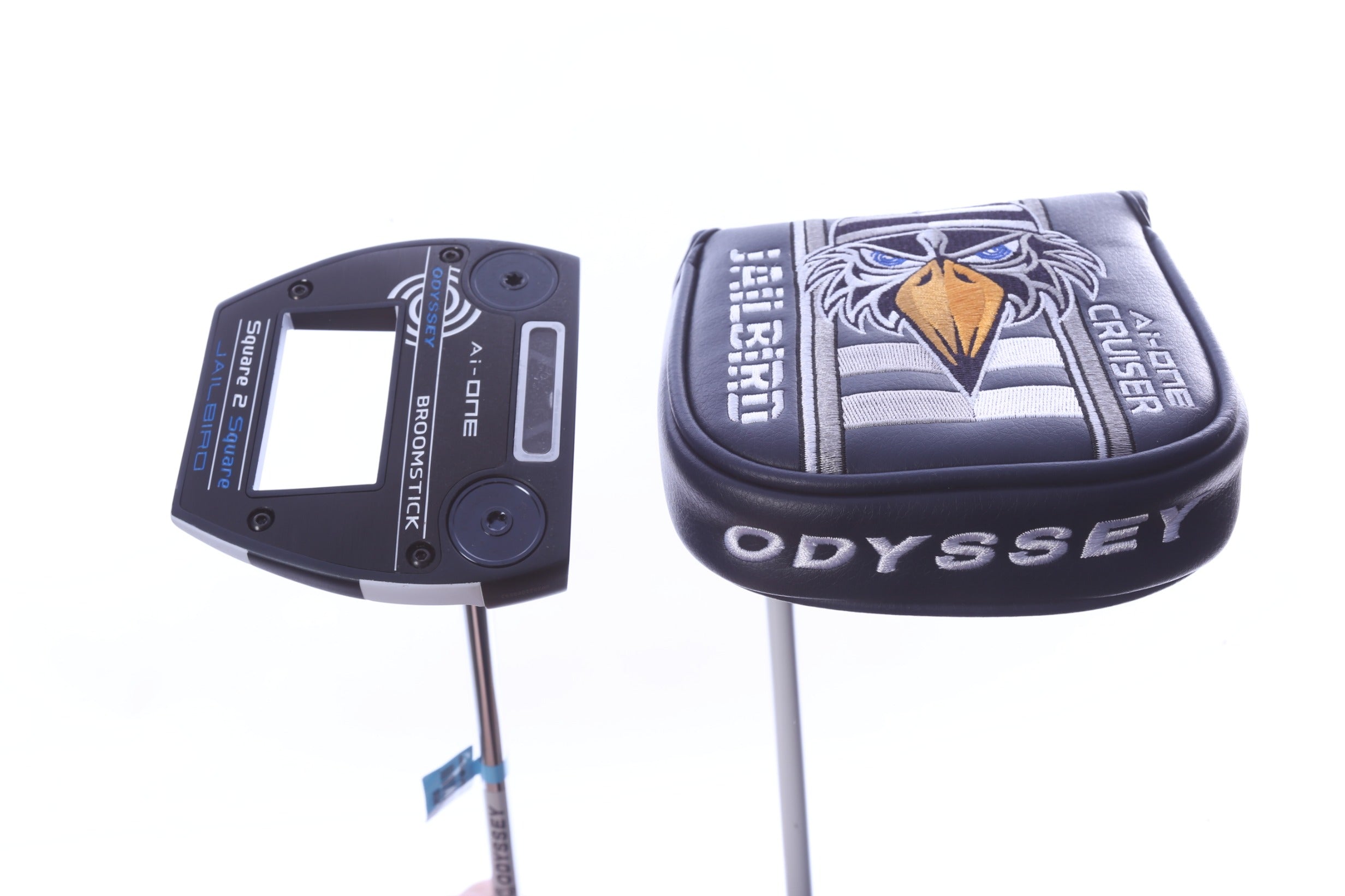 Used Odyssey Ai-ONE Square 2 Square Jailbird Broomstick Putter - Right-Handed - 48 in - Mallet-Next Round