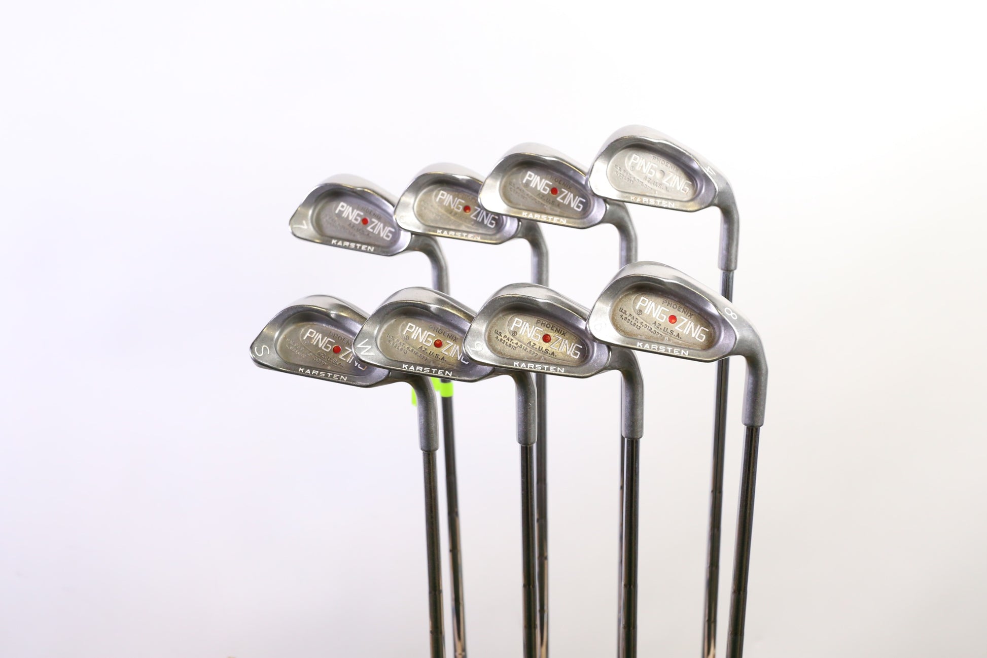 Used Ping Zing Iron Set - Right-Handed - 4-PW, SW - Regular Flex- Red Dot-Next Round