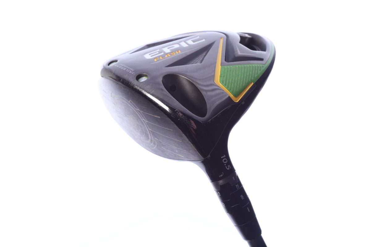 Used Callaway Epic Flash Driver - 10.5 Degrees - Stiff Flex Project X Hzrdus Smoke - Left-Handed