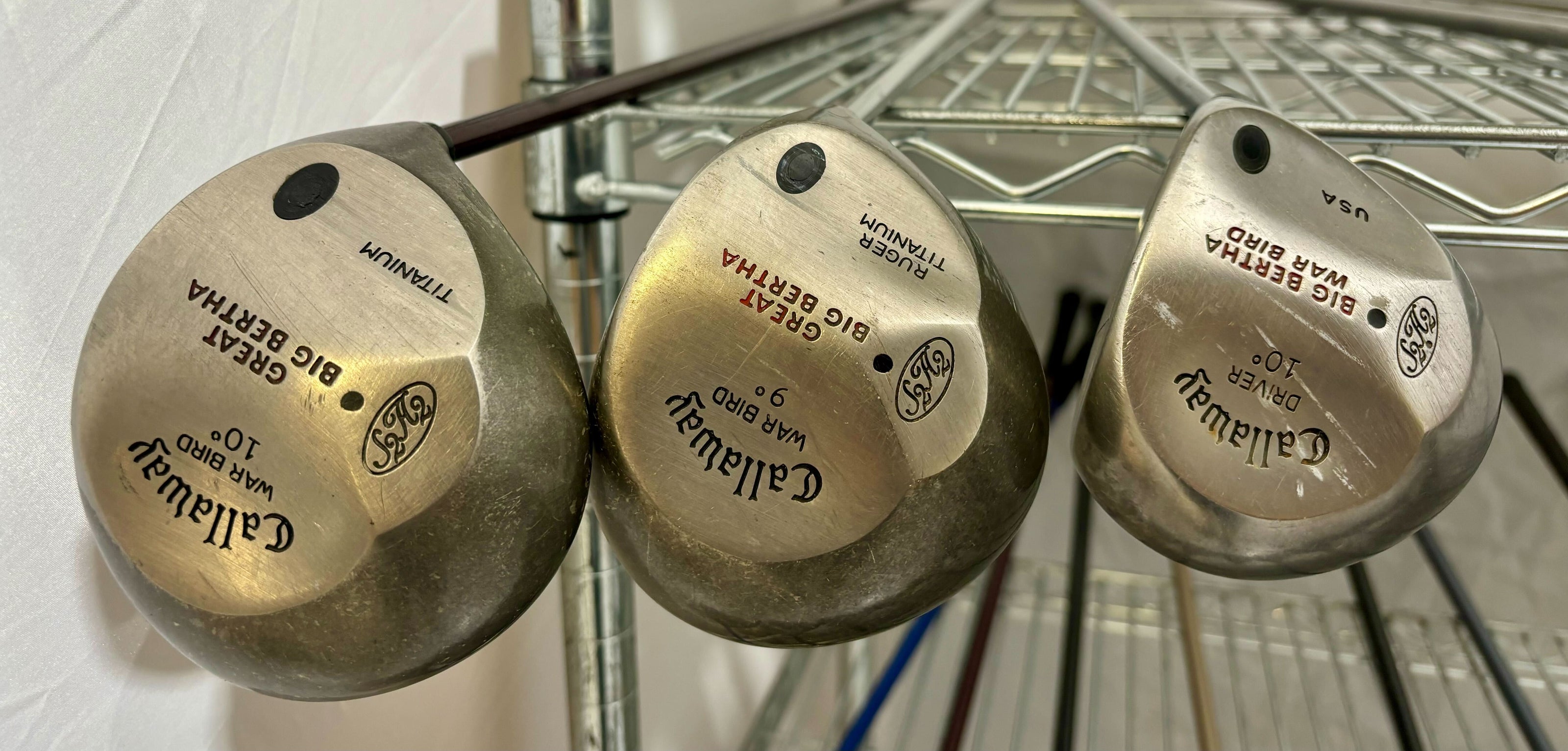 Wholesale Lot of 30 Golf Clubs - Callaway Drivers - Warbirds, Divine, Drivers-Next Round