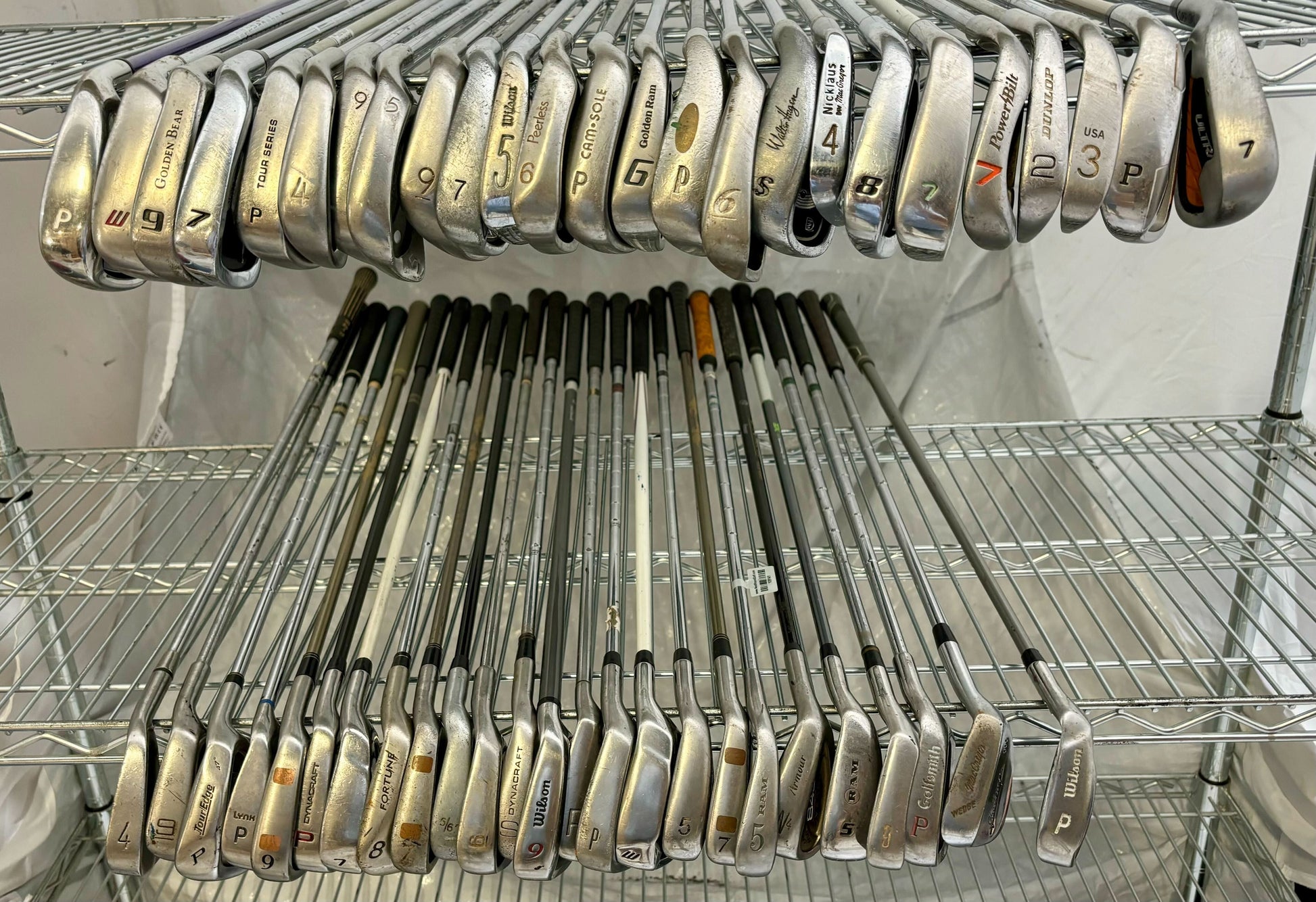 Wholesale Lot of 50 Golf Clubs - Assorted Irons and Wedges-Next Round