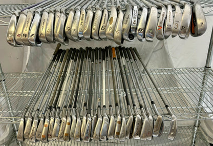 Wholesale Lot of 50 Golf Clubs - Assorted Irons and Wedges-Next Round