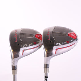 Used Cobra Fly Z XL "Silver Flower Pearl w Orange Trim" Wood Set - Left-Handed - 5W, 7W - Ladies Flex-Next Round