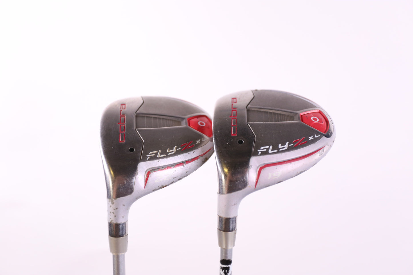 Used Cobra Fly Z XL "Silver Flower Pearl w Orange Trim" Wood Set - Left-Handed - 5W, 7W - Ladies Flex-Next Round