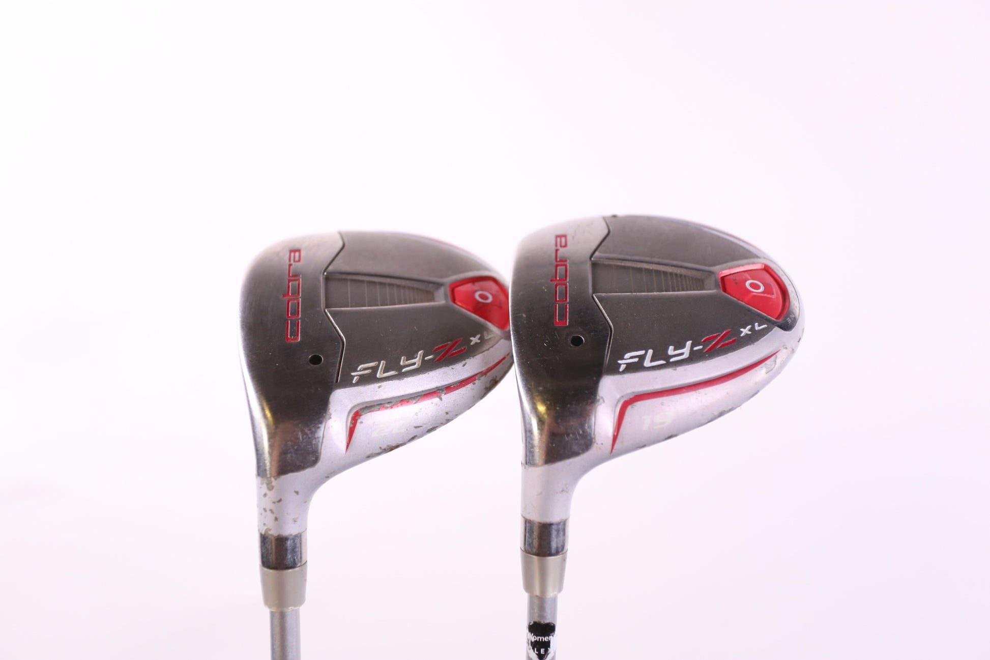 Used Cobra Fly Z XL "Silver Flower Pearl w Orange Trim" Wood Set - Left-Handed - 5W, 7W - Ladies Flex-Next Round