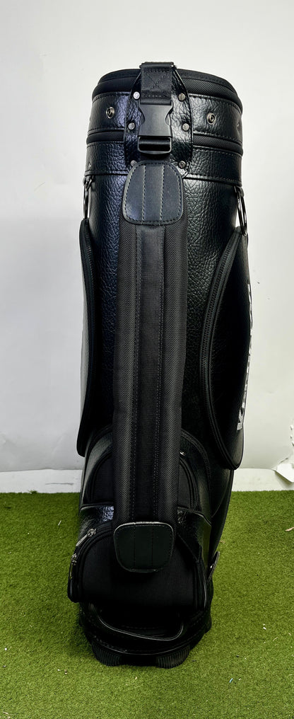 Kangaroo USA Staff Golf Bag - 6 Dividers 10 Pockets- Black, White, and Red-Next Round
