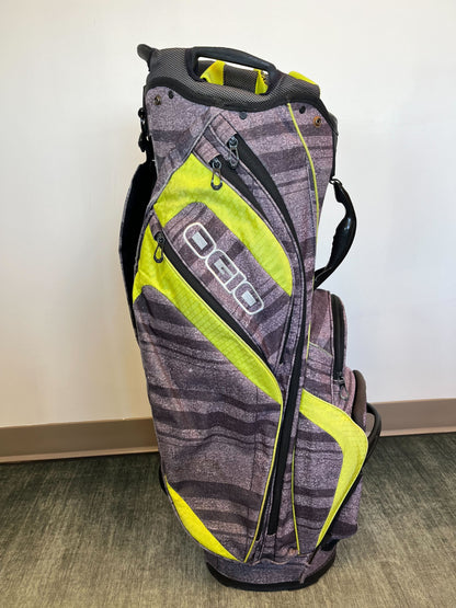 Ogio Machu Golf Cart Bag 14 Dividers/8 pockets w/ Strap and Rain Cover-Next Round