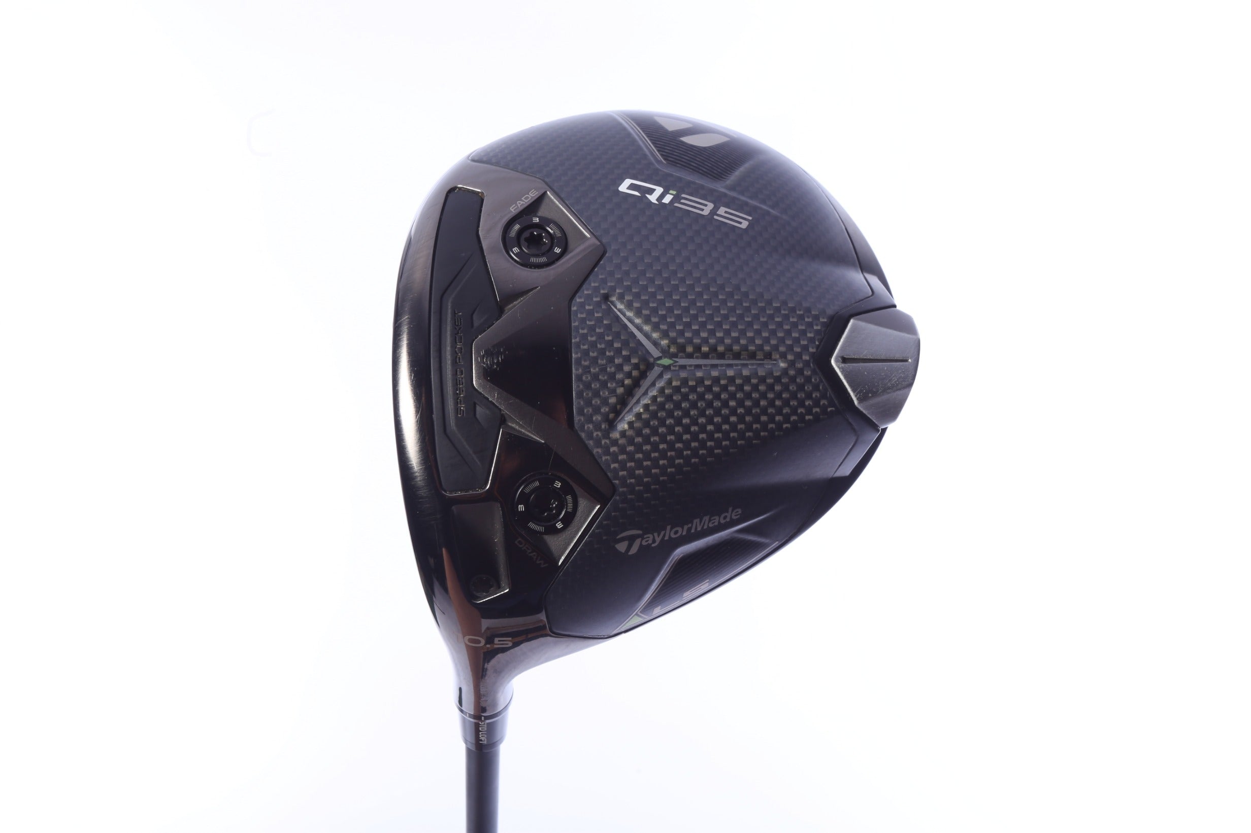 Used TaylorMade Qi35 LS Driver - 10.5 Degrees - Stiff Flex Mitsubishi Kaili Darkwave Blue - Left-Handed