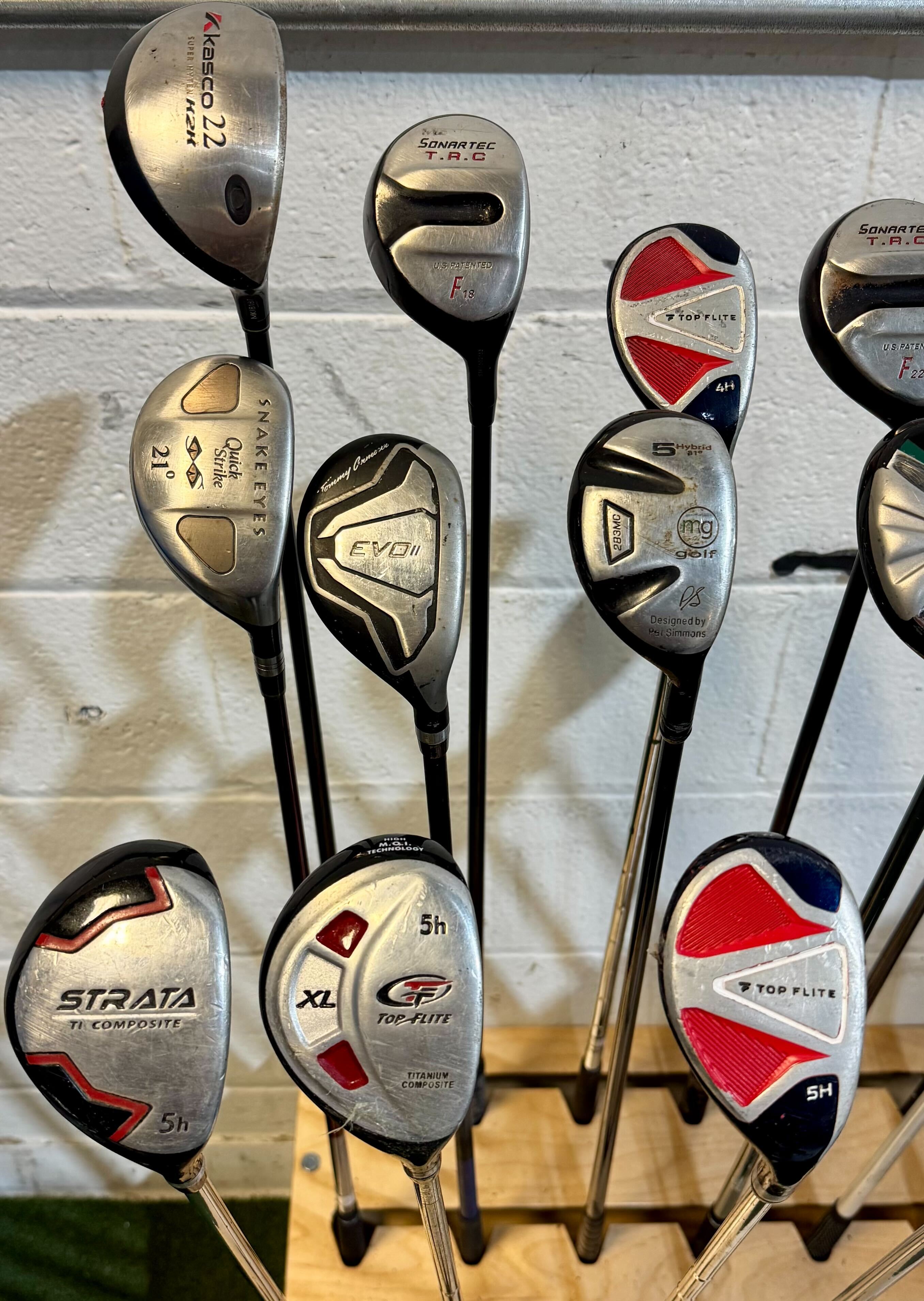 Wholesale Lot of 40 Golf Clubs - Assorted Hybrids - RH/LH - Mixed Flexes-Next Round