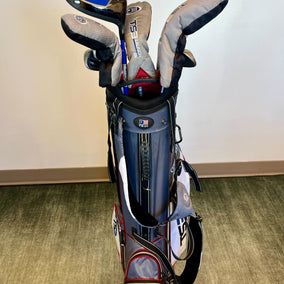 Us Kids Golf TS3 v5 1W, 3W, 3HY, 4H, 5-SW Kids Set RH 60G w/ matching TS3 Bag-Next Round