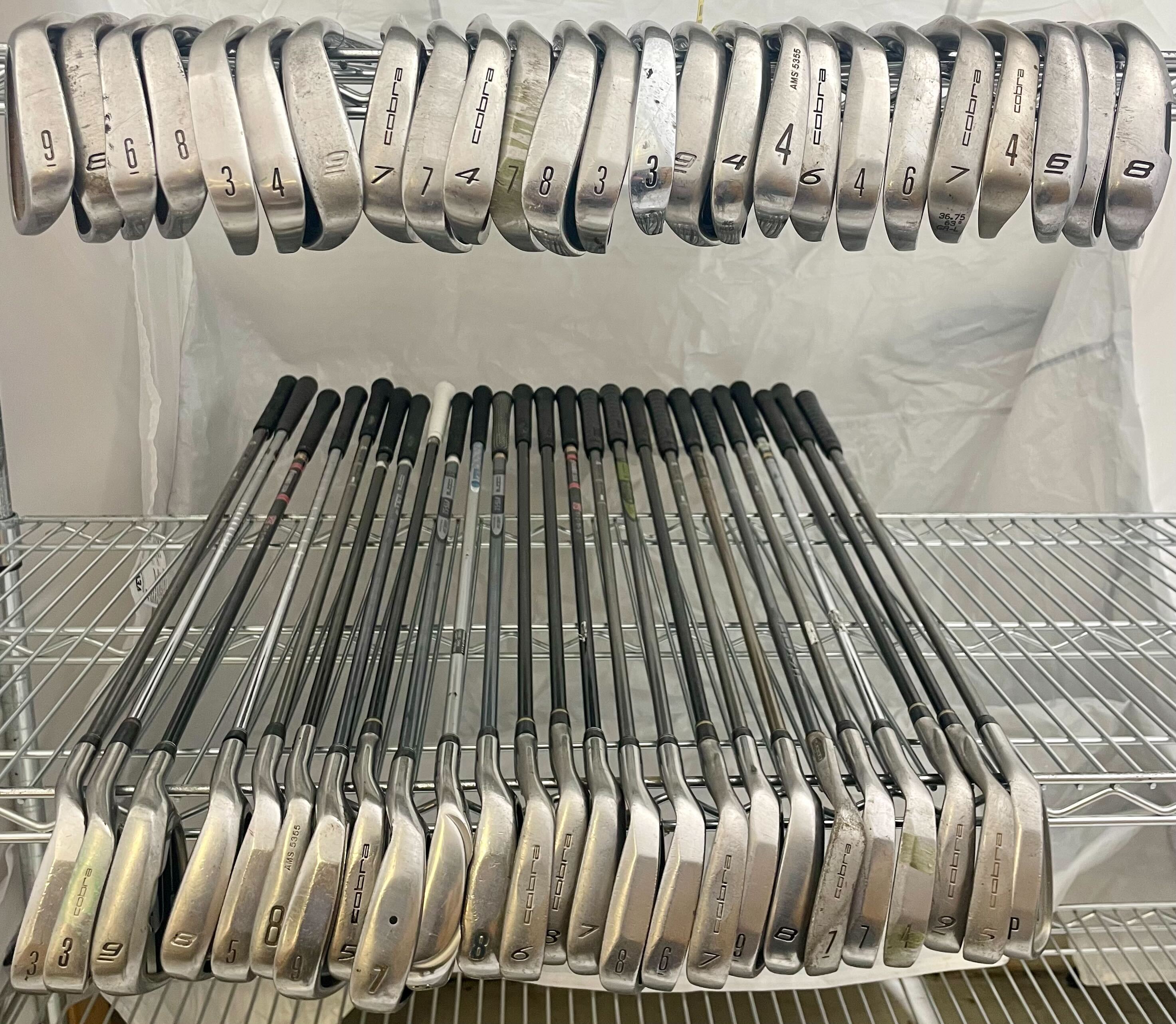 Wholesale Lot of 50 Golf Clubs - Assorted King Cobra Single Irons-Next Round