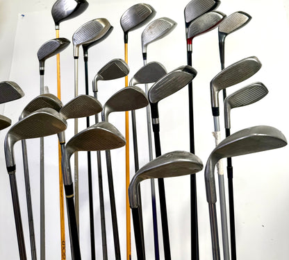 Wholesale Lot of 24 Golf Clubs - Assorted Right-Handed Drivers, Woods, and Irons