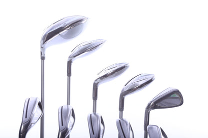 Used TaylorMade Kalea Grey Green Complete Set - Left-Handed - Dr, 3W, 4H, 5H, 6-PW, SW - Ladies Flex