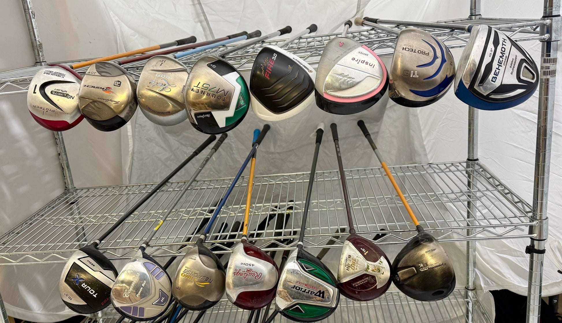 Wholesale Lot 15 Golf Clubs - Assorted Drivers-Next Round