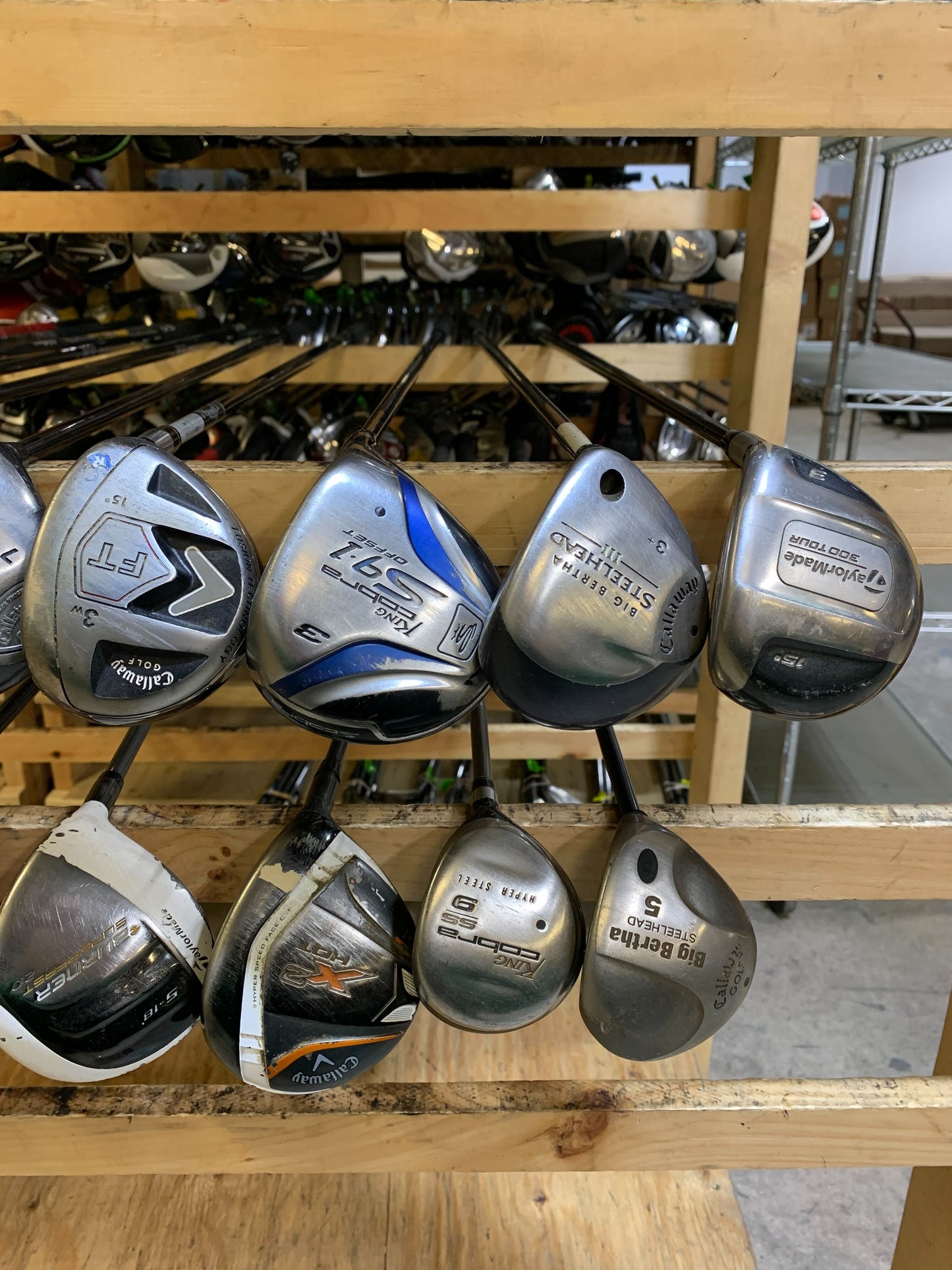 Wholesale Lot of 20 Golf Clubs - Fairway Woods - Men's Flex-Next Round