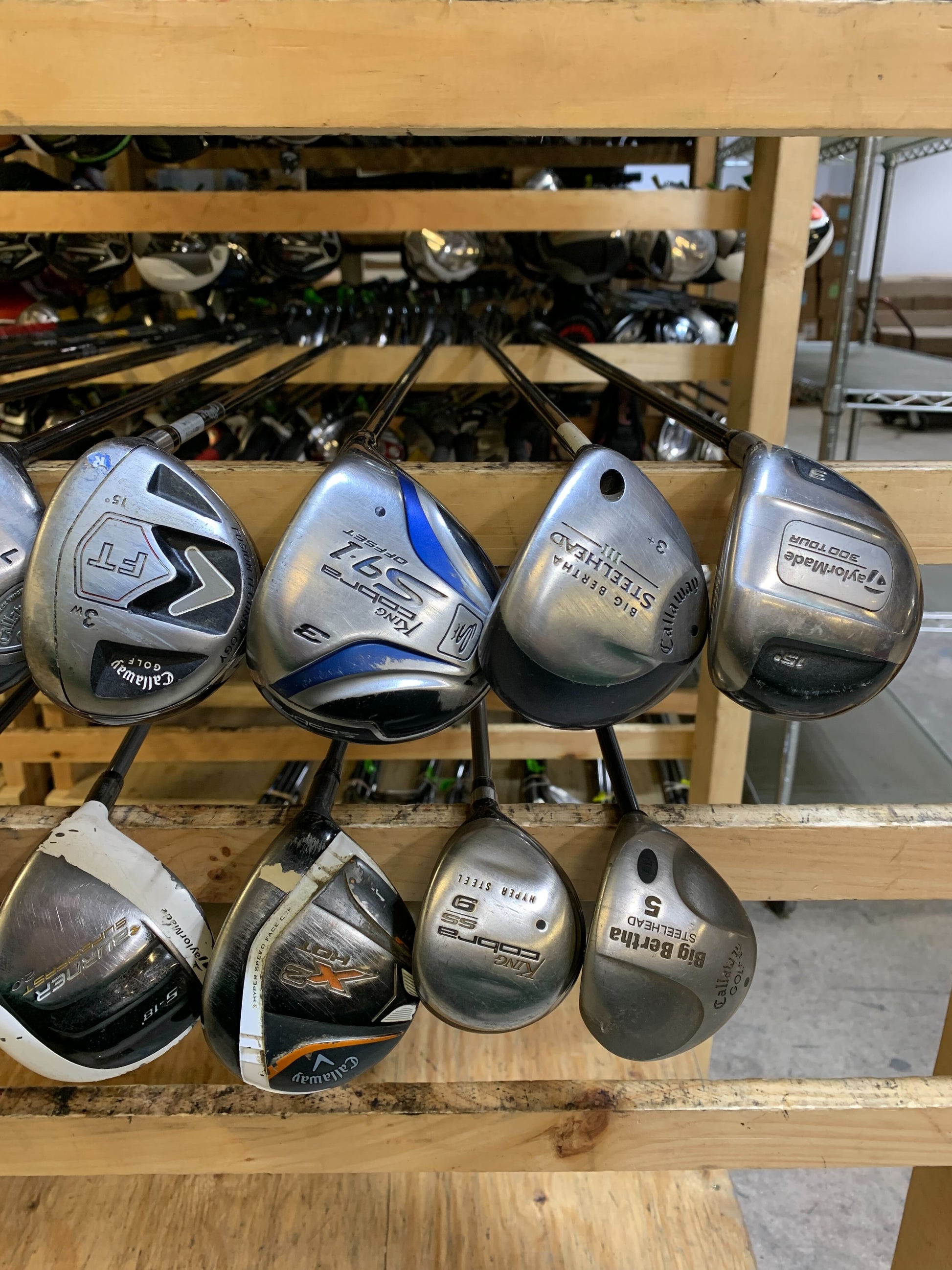 Wholesale Lot of 20 Golf Clubs - Fairway Woods - Men's Flex-Next Round
