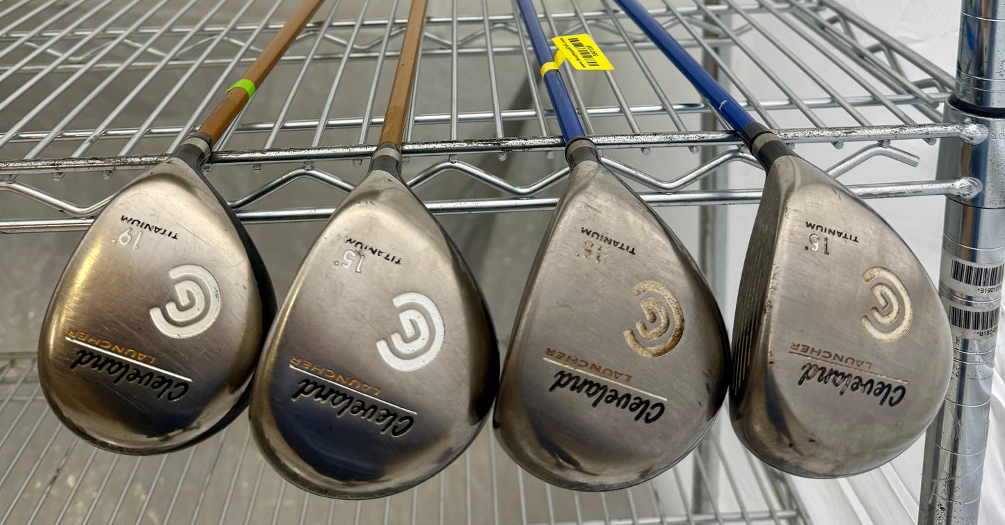 Wholesale Lot of 15 Golf Clubs - Cleveland Launcher Fairway Woods-Next Round