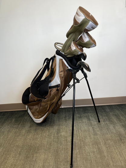 Used Adams Idea a7OS Complete Set - Right-Handed - 1W. 5W, 5H, 7i, 9i. SW - Ladies Flex-Next Round