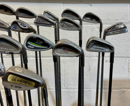 Wholesale Lot of 45 Golf Clubs - Assorted Single Irons-Next Round