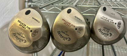 Wholesale Lot of 30 Golf Clubs - Callaway Drivers - Warbirds, Divine, Drivers-Next Round