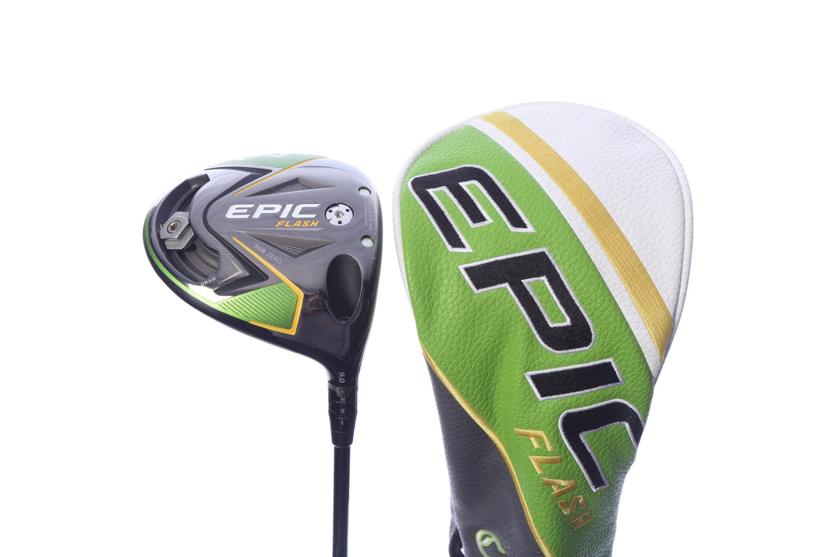 Used Callaway Epic Flash Sub Zero Driver - 9 Degrees - Regular Flex Mitsubishi Tensei AV Series Blue - Right-Handed