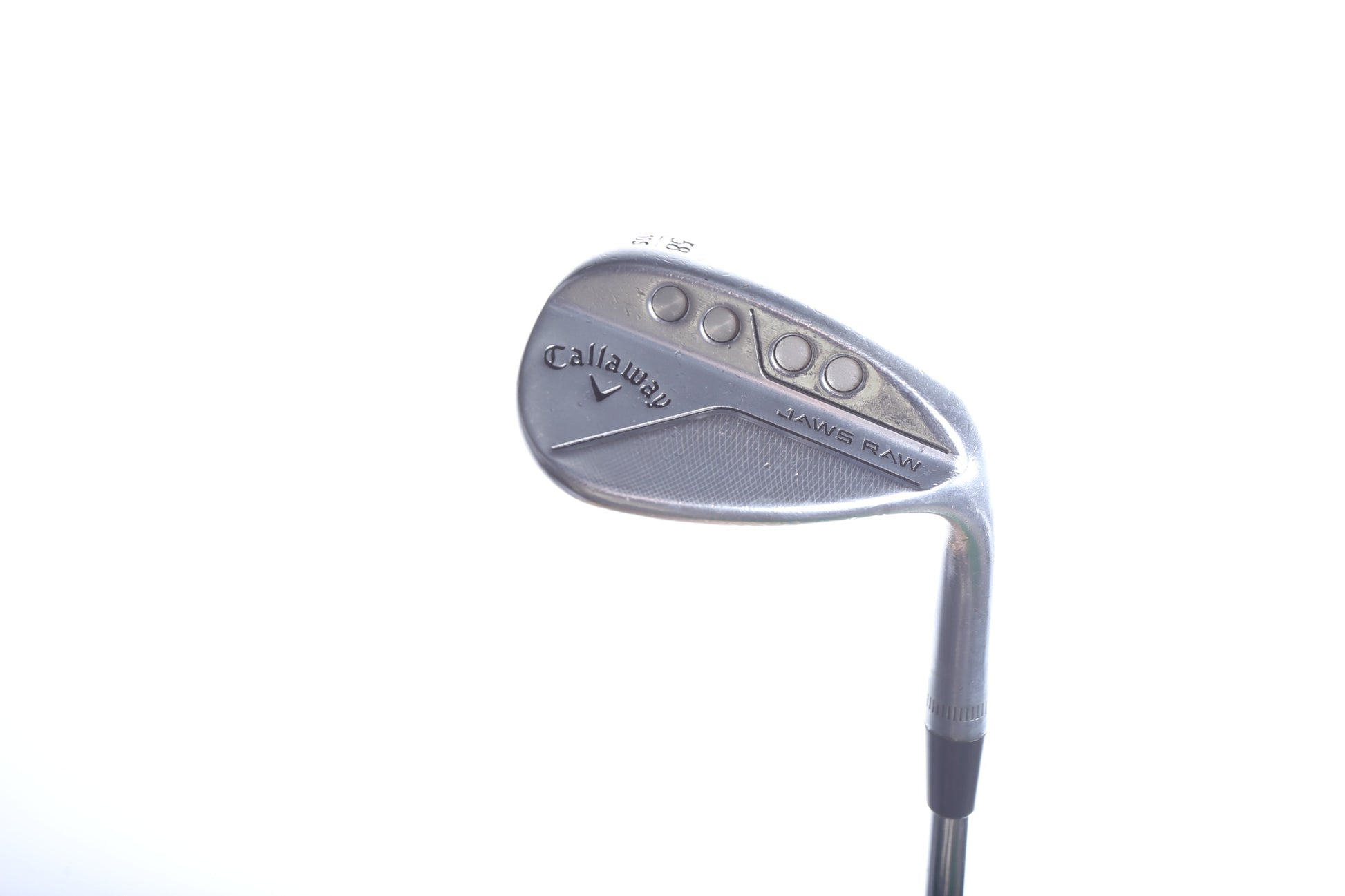 Used Callaway JAWS Raw Chrome Lob Wedge - Right-Handed - 58 Degrees - Stiff Flex-Next Round