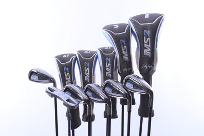Used Walter Hagen Lady Hagen MS2 Complete Set - Right-Handed - 1W, 3W, 4-6H, 7-PW, SW - Ladies Flex-Next Round