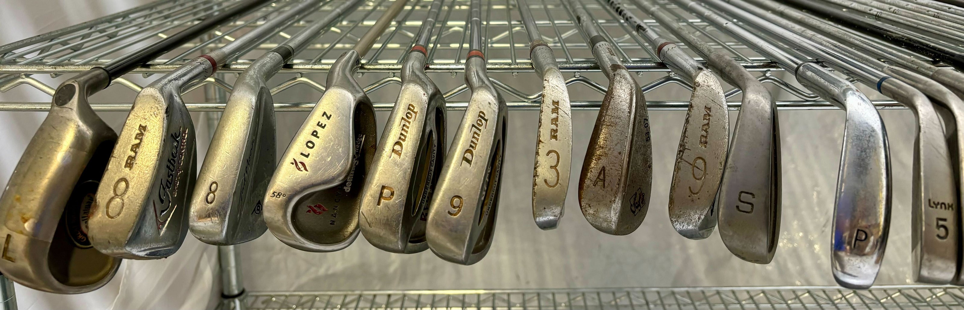 Wholesale Lot of 50 Golf Clubs - Assorted Single Irons and Wedges.-Next Round