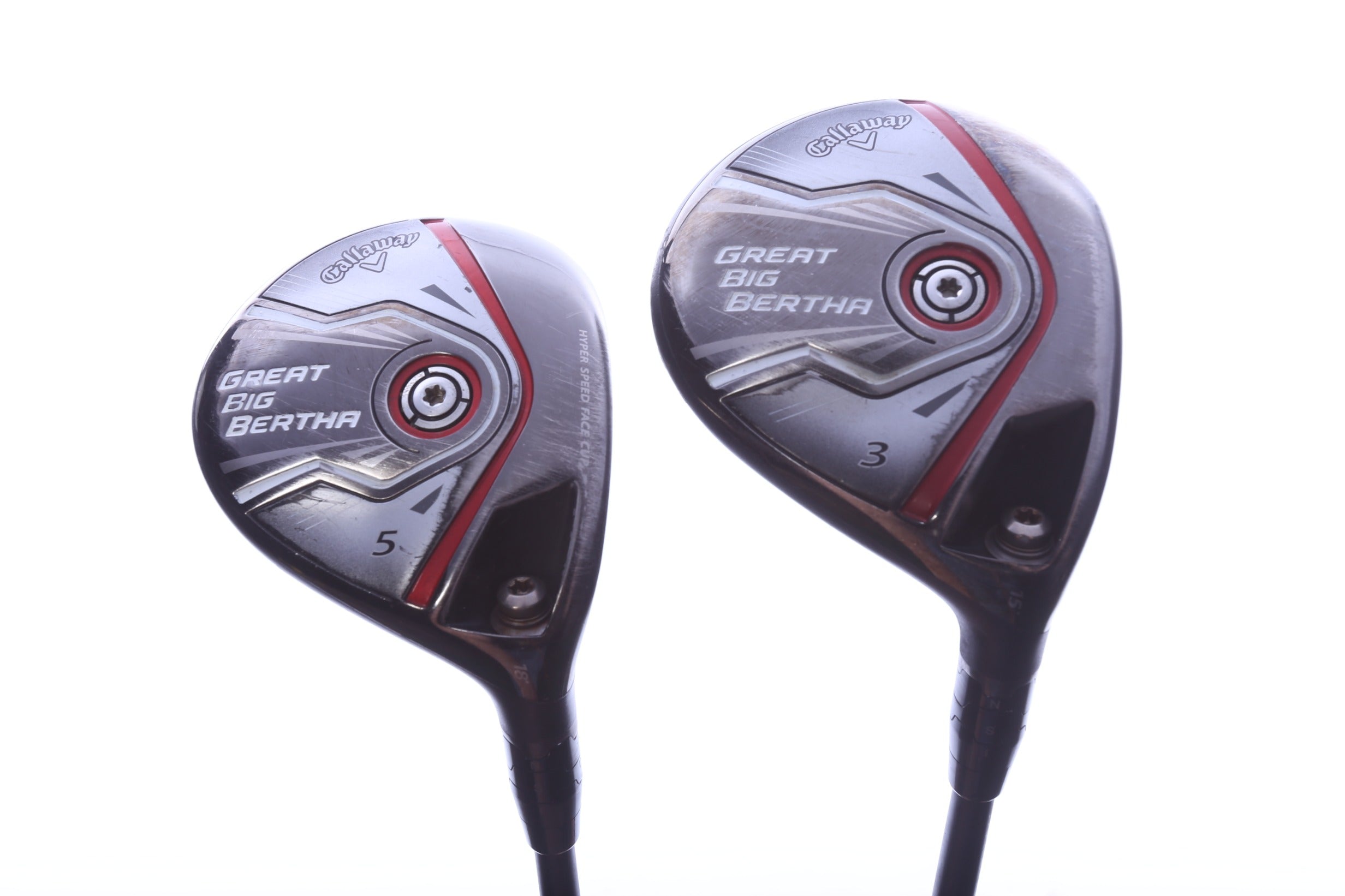 Used Callaway Great Big Bertha 2015 Wood Set - Right-Handed - 3W, 5W - Seniors Flex