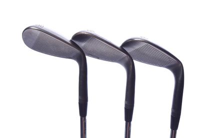 Used Titleist Vokey SM10 Jet Black Wedge Set - Left-Handed - 52*, 56*, 60* - Stiff Flex