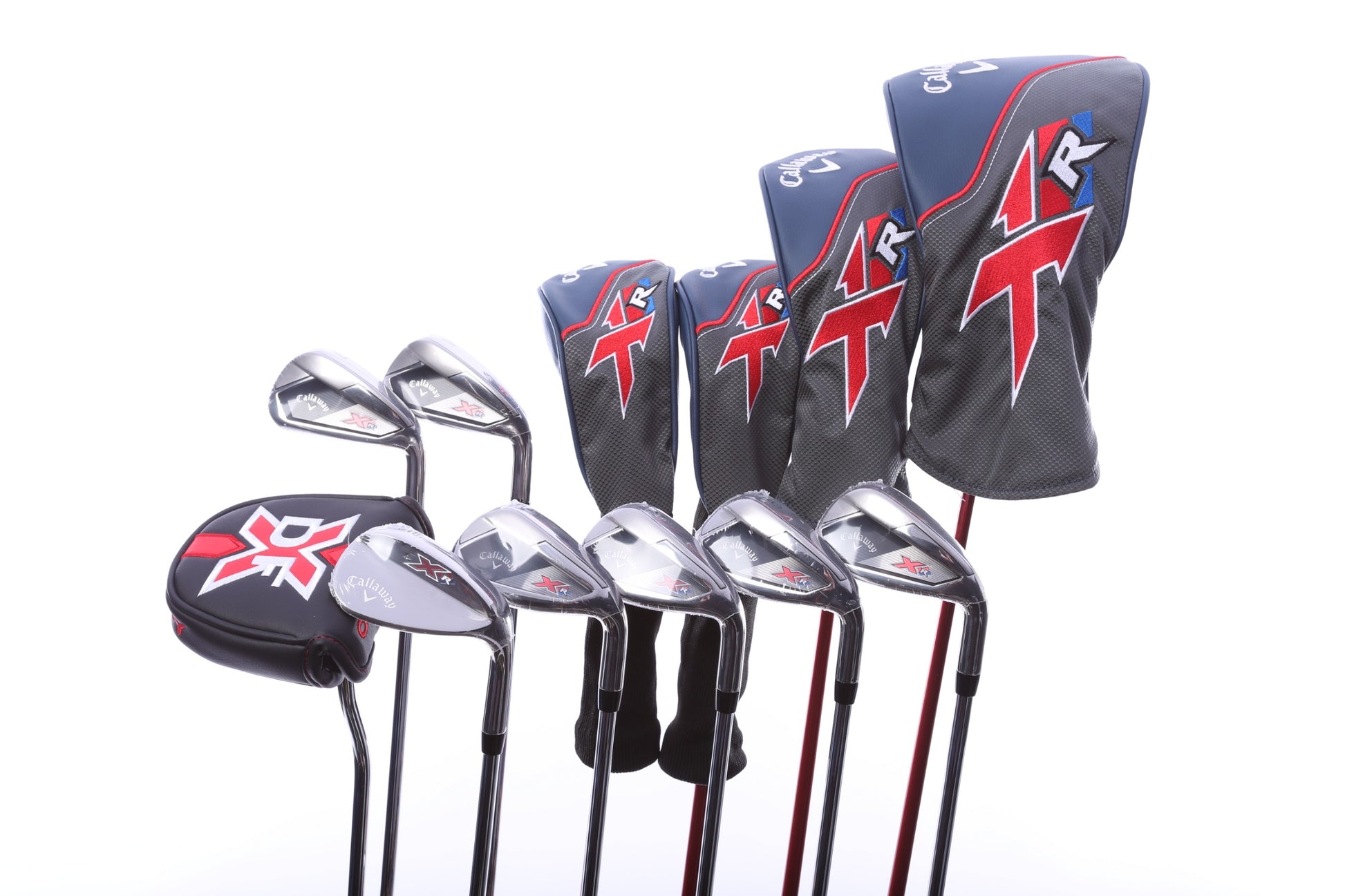 Used Callaway XR Complete Set - Right-Handed - 1W, 3W, 4H, 5H, 6-PW, AW, SW, Putter - Regular Flex-Next Round