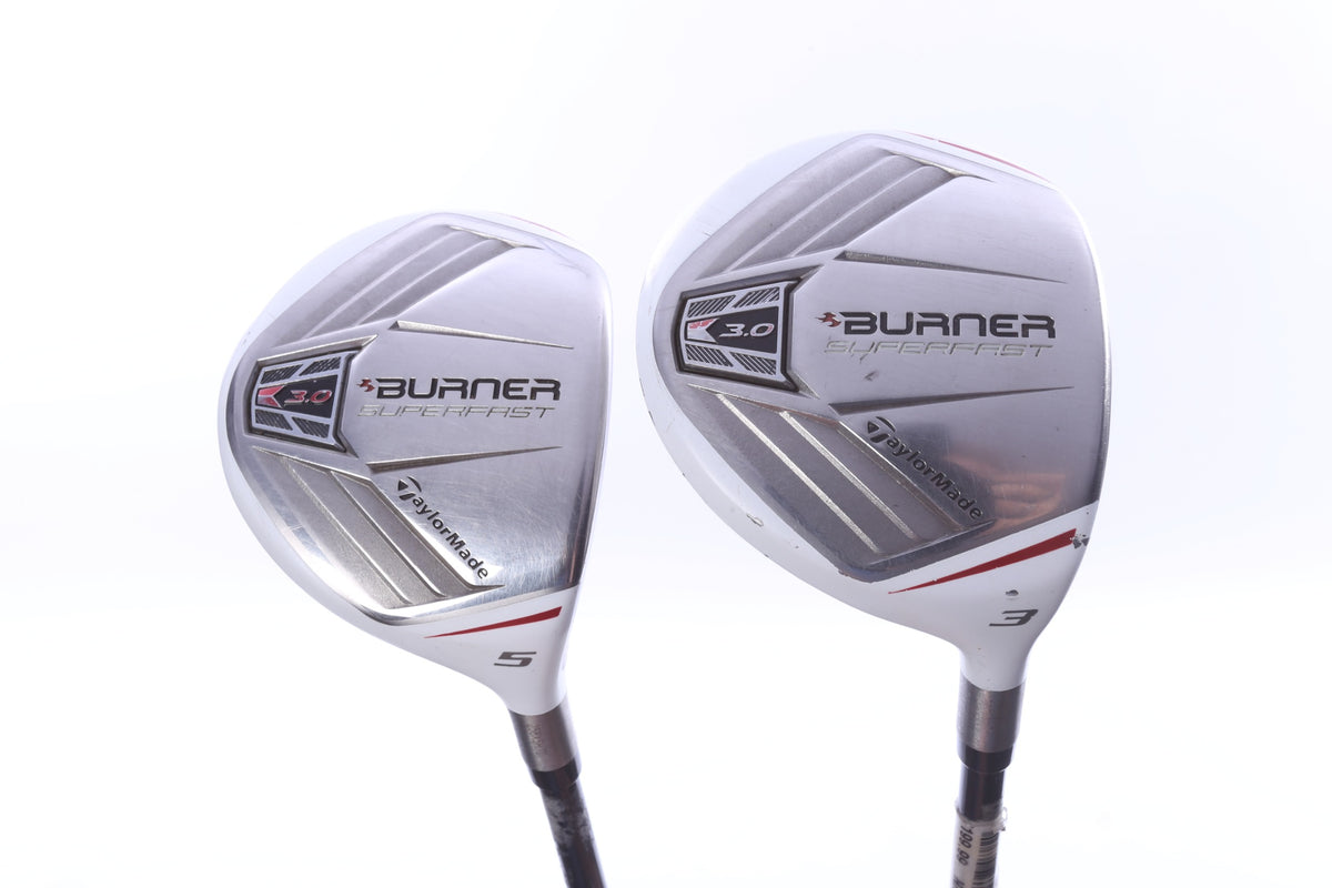Used TaylorMade Burner SuperFast 3.0 Right-Handed Fairway Wood Set ...