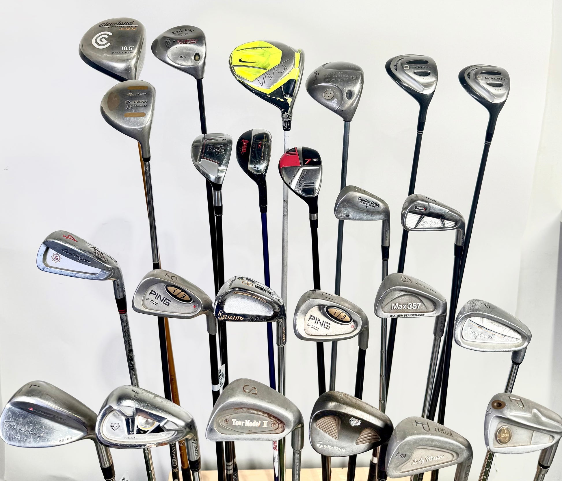 Wholesale Lot of 24 Golf Clubs - Right Handed - Assorted Brands and Flexes-Next Round